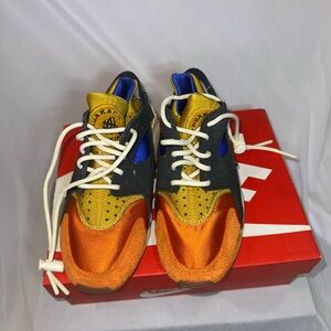 Nike huarache Kids Sneakers Orange Gold Black Blue